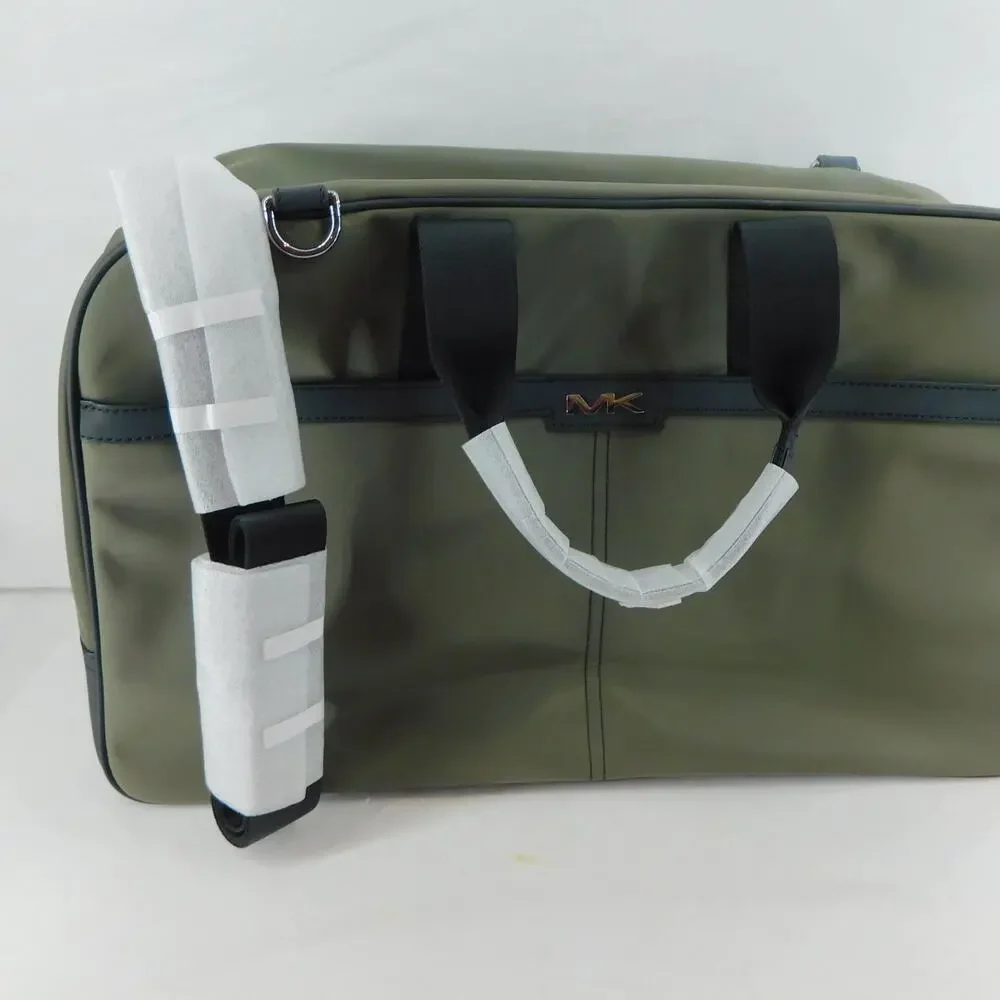 Michael Kors New Logo Duffle Bag Malone Olive Travel Weekender Bag New